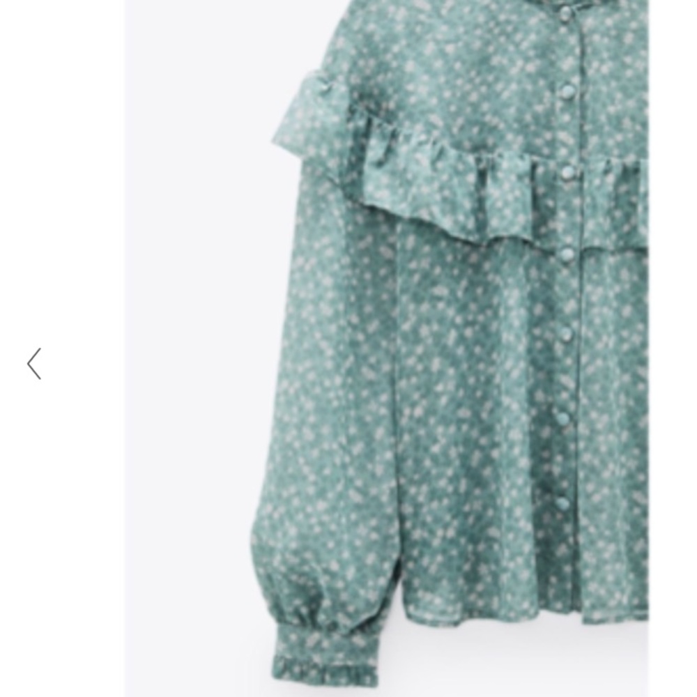 Zara’s ruffled printed blouse - Picture 5 of 6